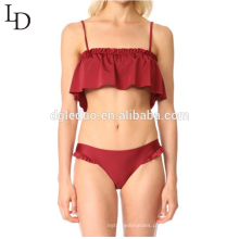 Venda quente de alta qualidade vermelho sexy bikini